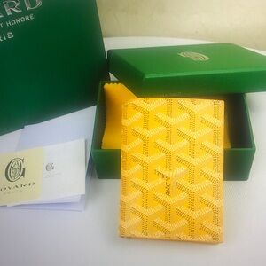 Goyard Yellow Monogram Card Holder